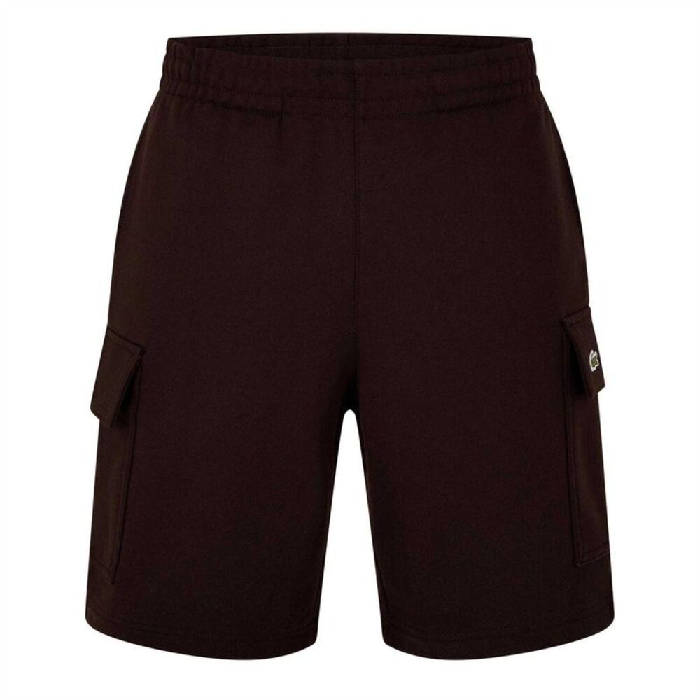 Lacoste Mens Cotton Cargo Shorts / Brown